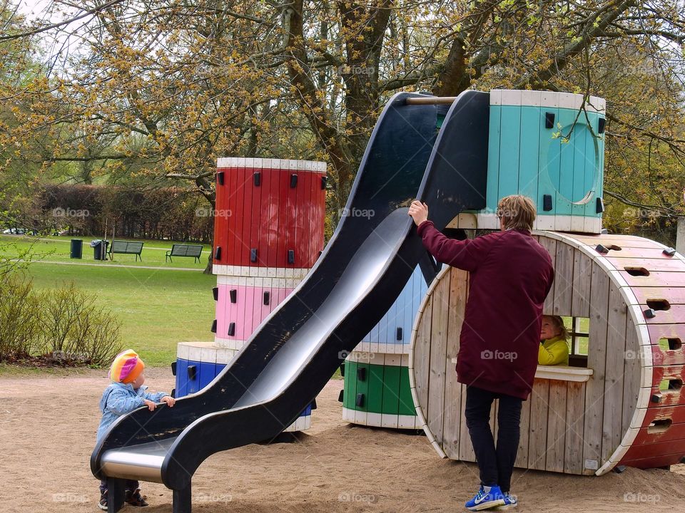 Slide in a park