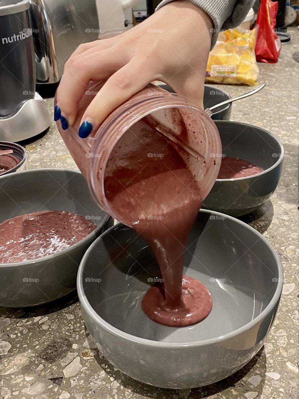 Preparing healthy breakfast 