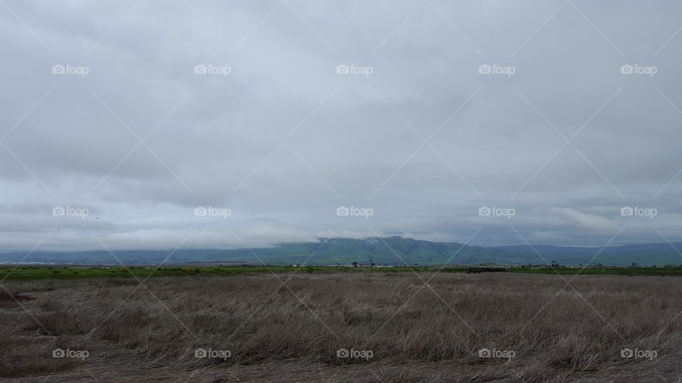 Mountains near the bay