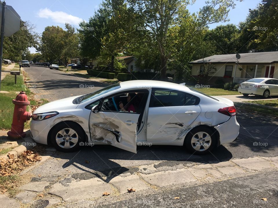 Car accident - new and totaled 