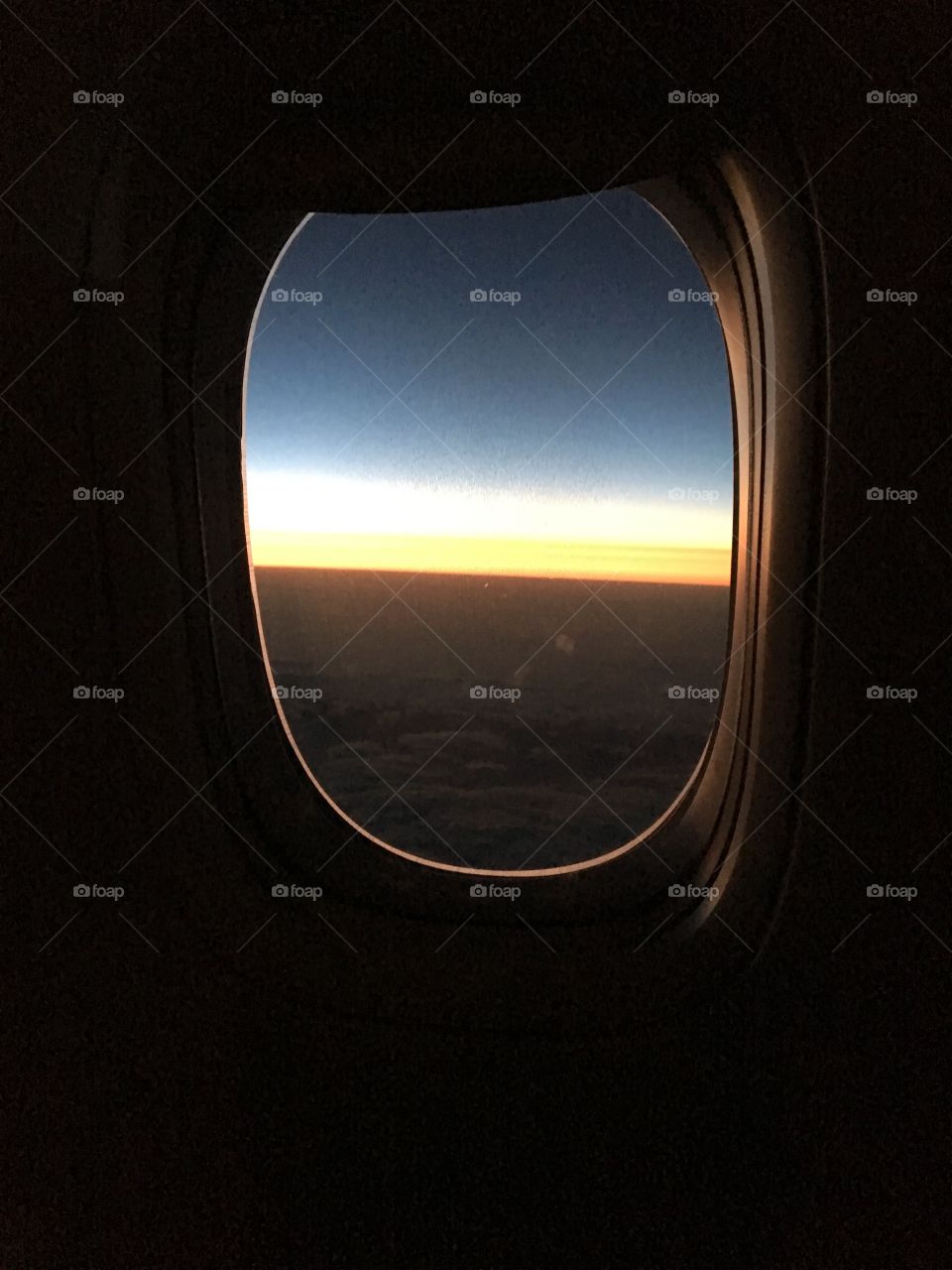 Sunrise from 37,000 feat over the pacific.  Taken from a business class seat on Air New Zealand flight from Houston to Auckland 