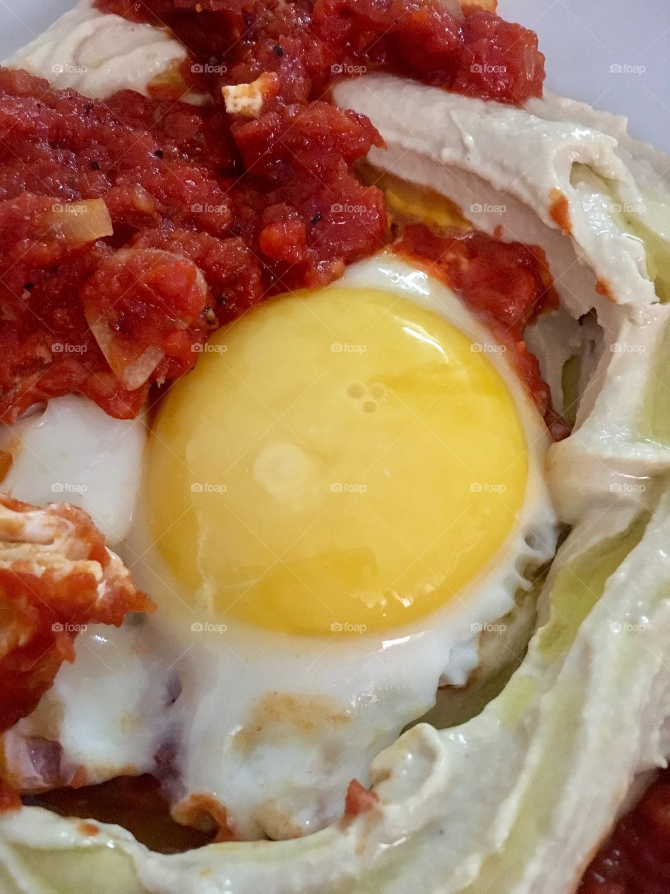 Shakshuka with hummus