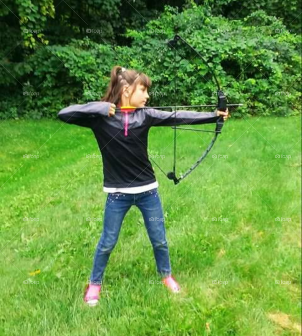 Archery is fun, teach them young so they will strive let them see just what they can do.
