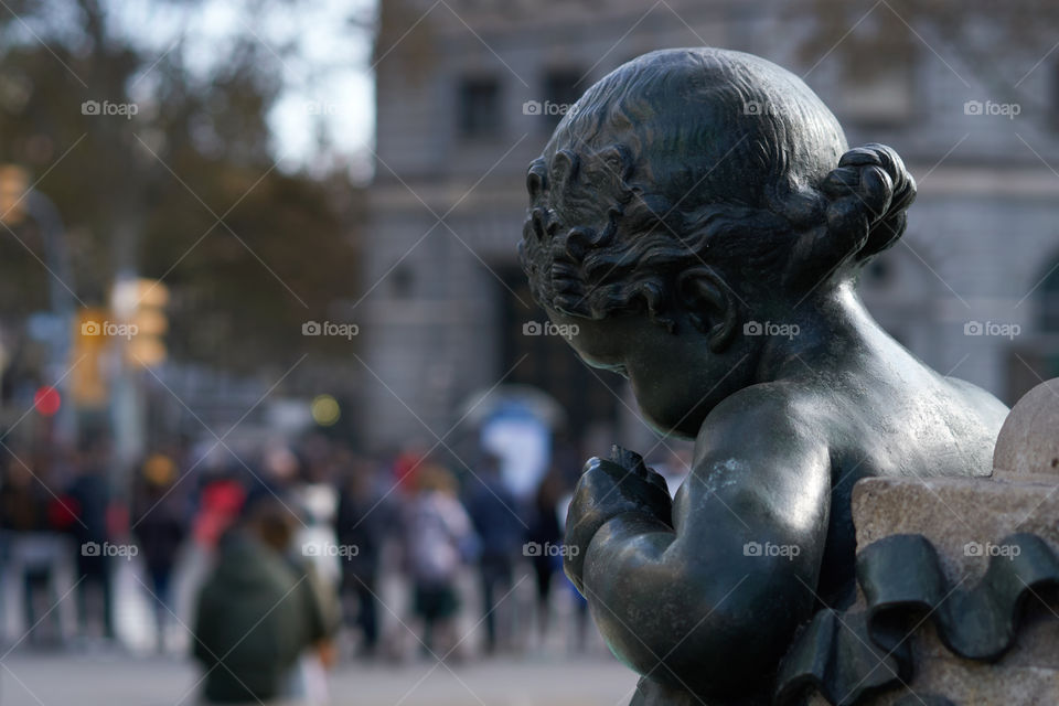 A vista de estatua