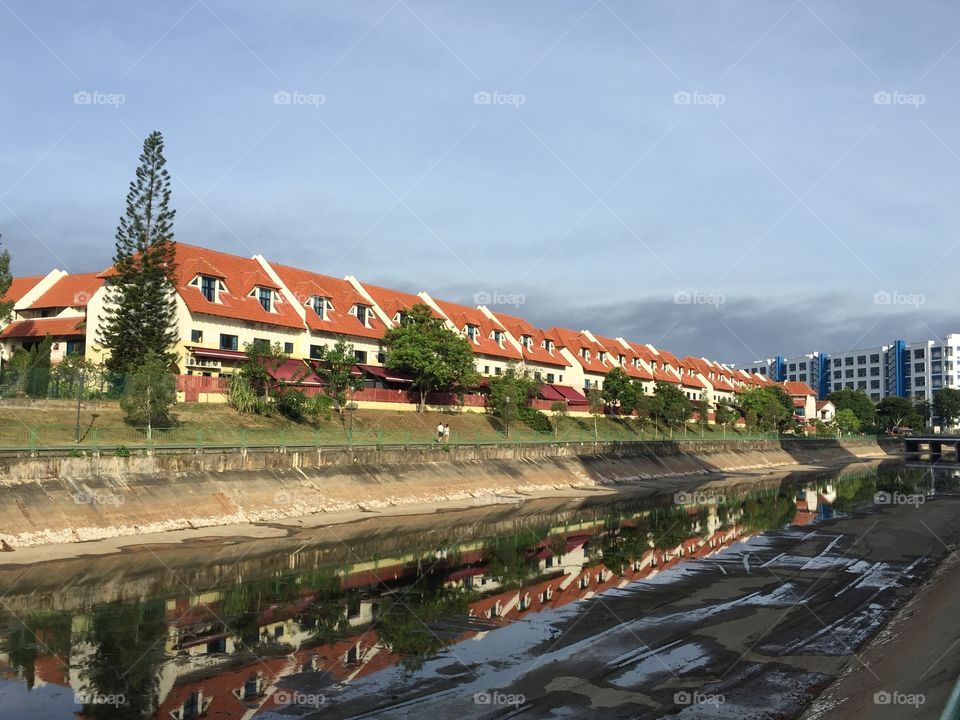 Terrace houses at Tanah Merah, Singapore