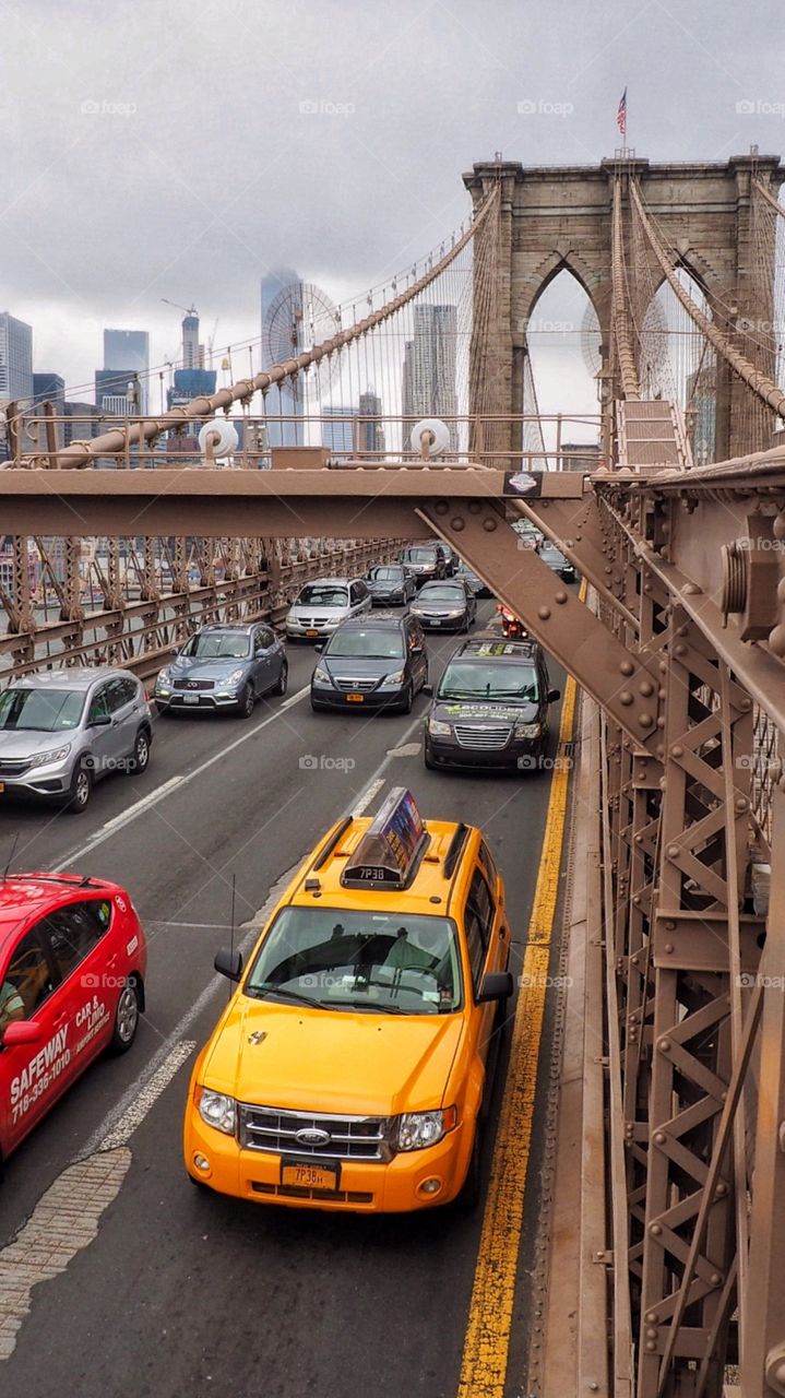 New York City skyline from Brooklyn Bridge, 2016