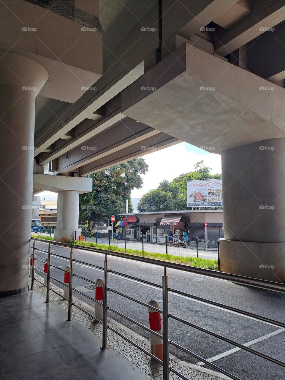 Under metro station architecture