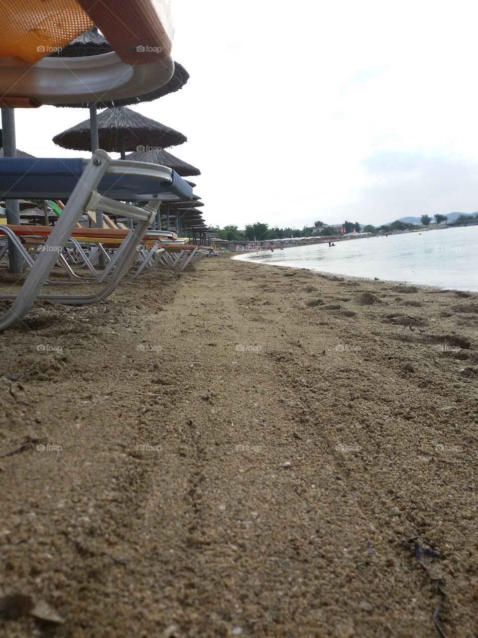 Sandy beach and sea