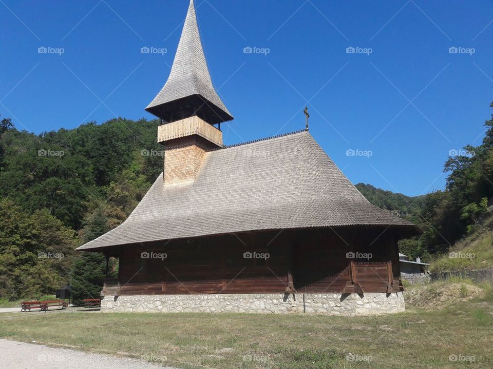 monastery in mehedinti county from