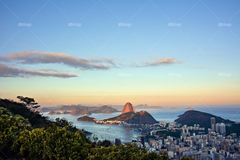 Beautiful Rio de Janeiro Skyline at Dusk