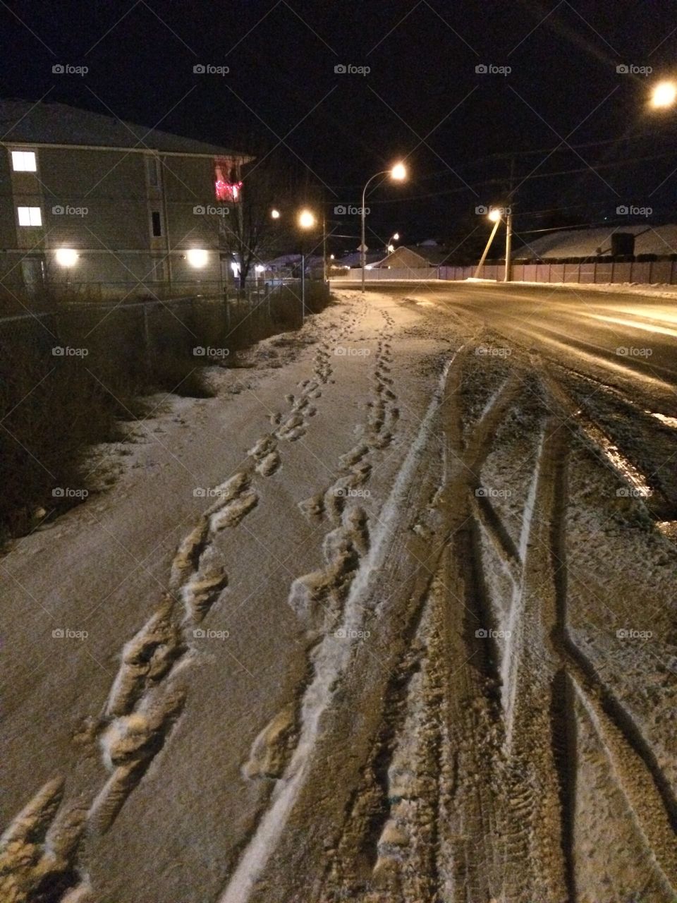 Walking home in the winter! 