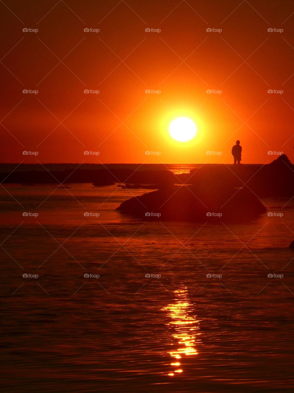 Sunset, Dawn, Evening, Water, Sun