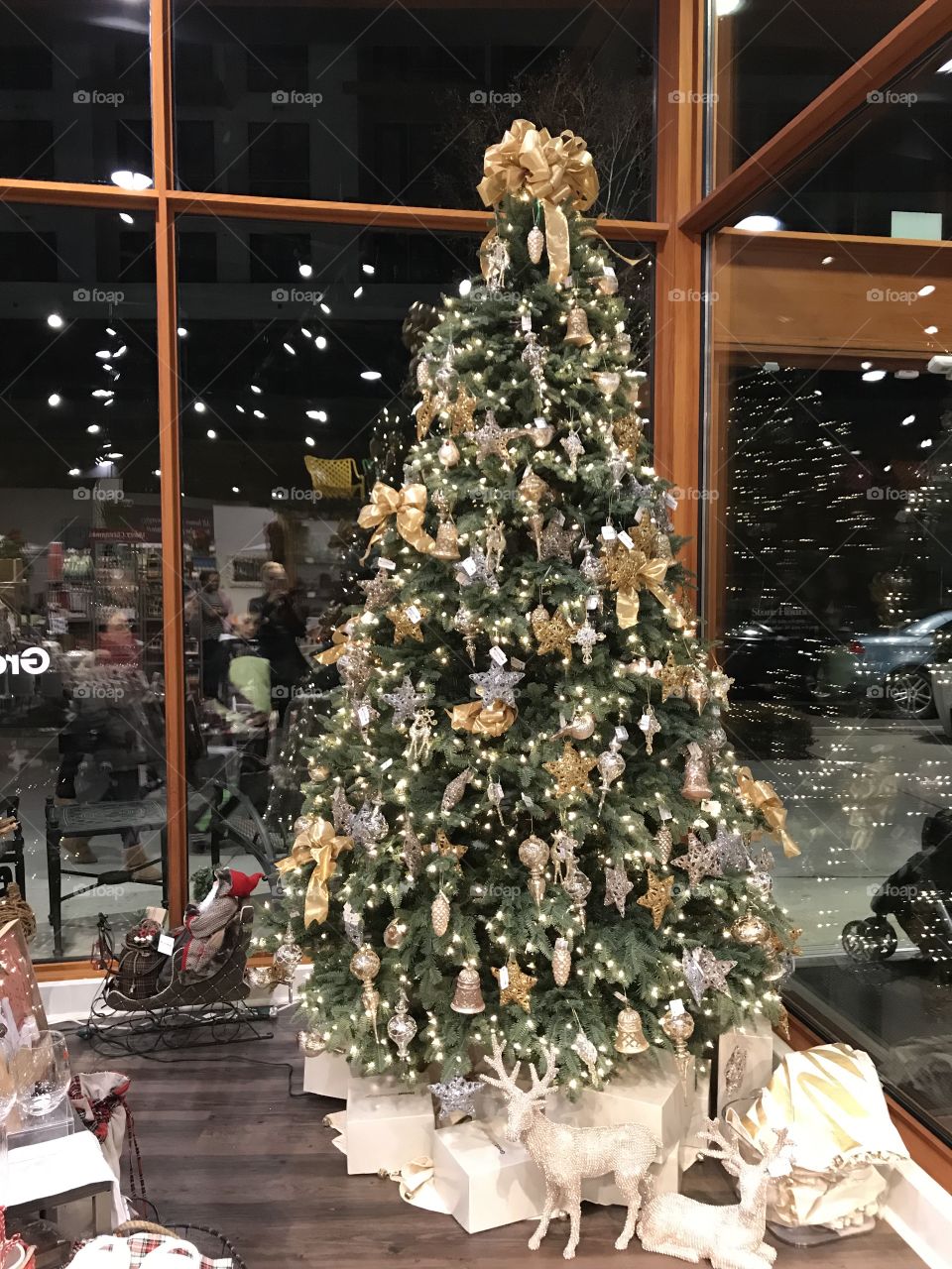Christmas tree display 