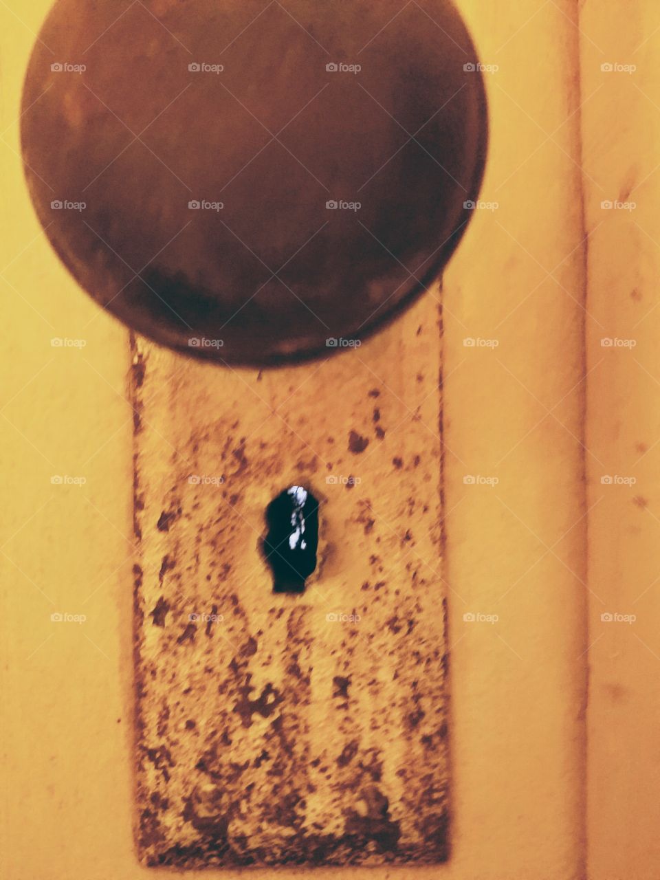 patina door knob