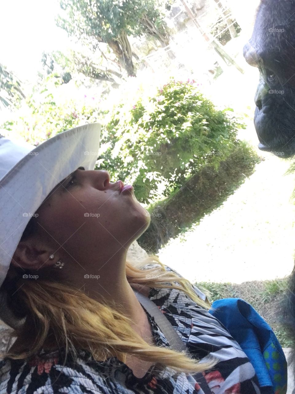 Teaching the monkey how to kiss