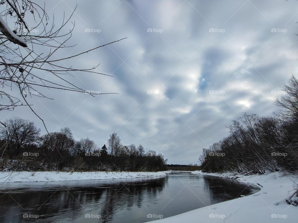 River in winter