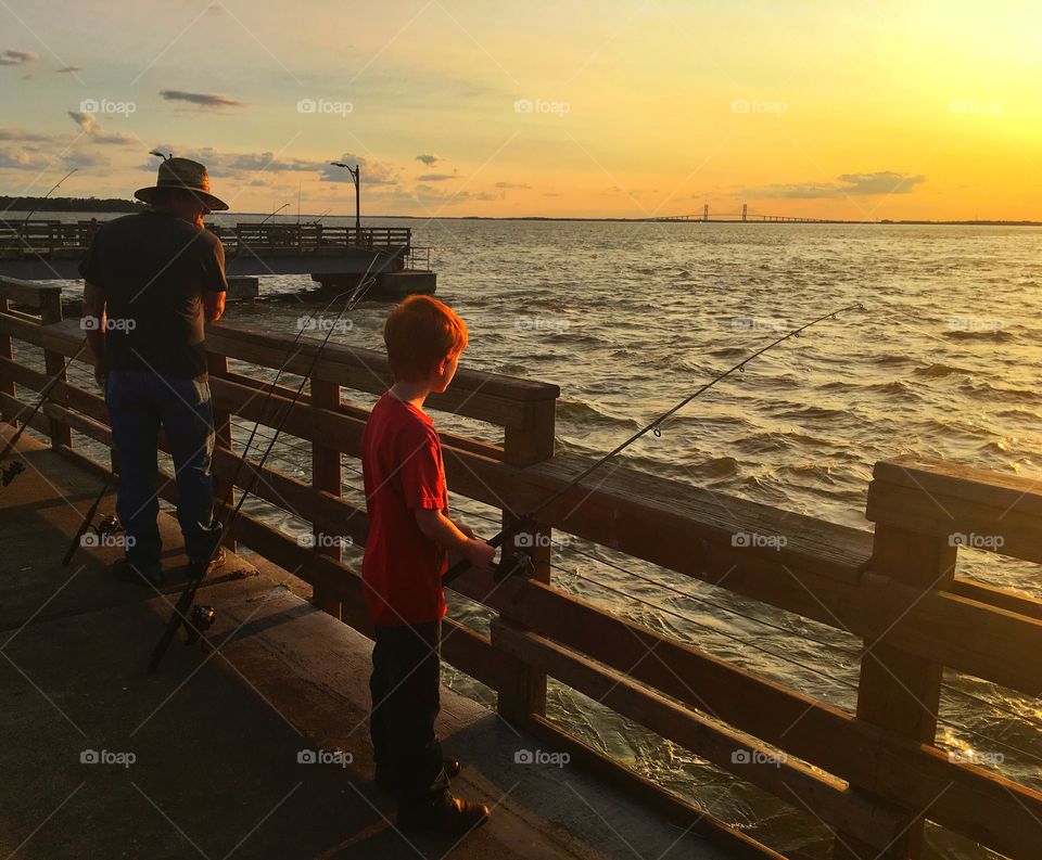 Little red fisherman