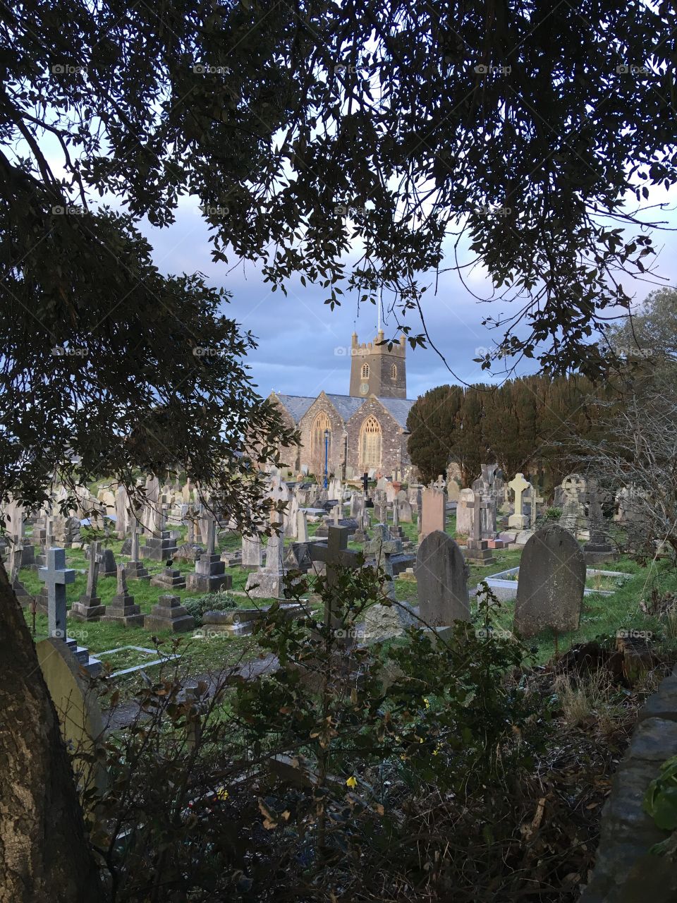 Our Parish Church in Ilfracombe, North Devon. Naturally framed by the branches and the tree allows the eye to be drawn in on this awesome architecture. 