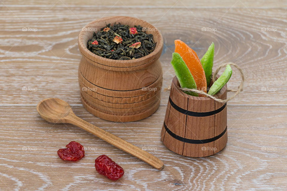 Dried food for tea time