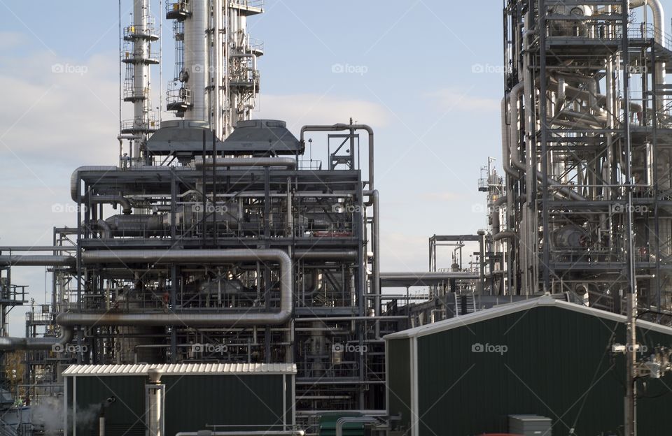 An industrial factory.