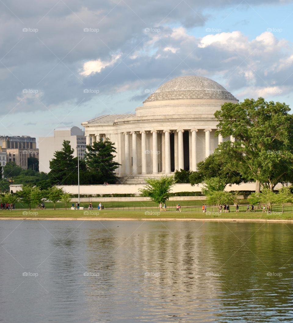 Jefferson Memorial and reflection