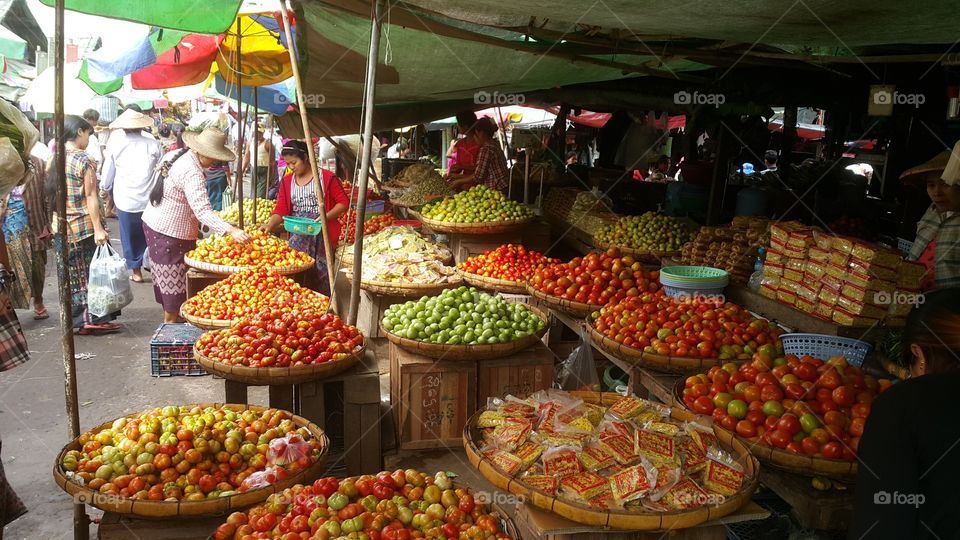 Rural Market in Myanmar