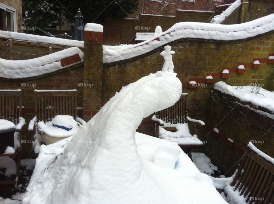 snow garden cold sculpture by johnroberts