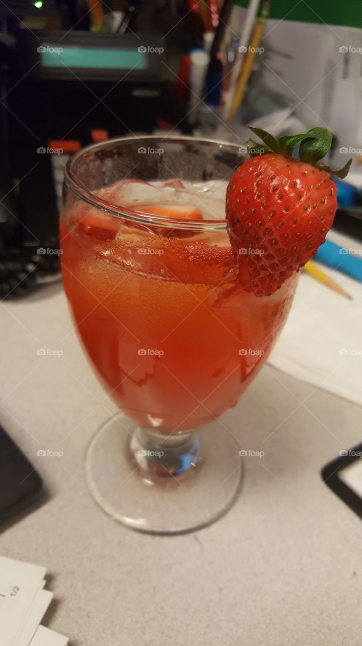 No Person, Drink, Icee, Glass, Fruit