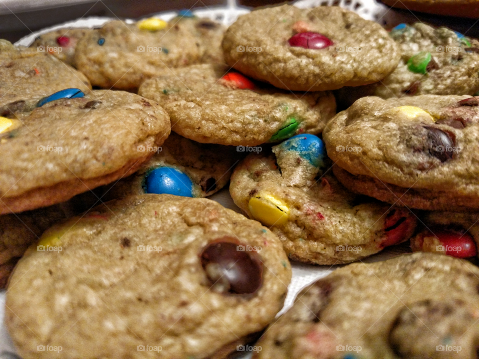 M&M cookies.