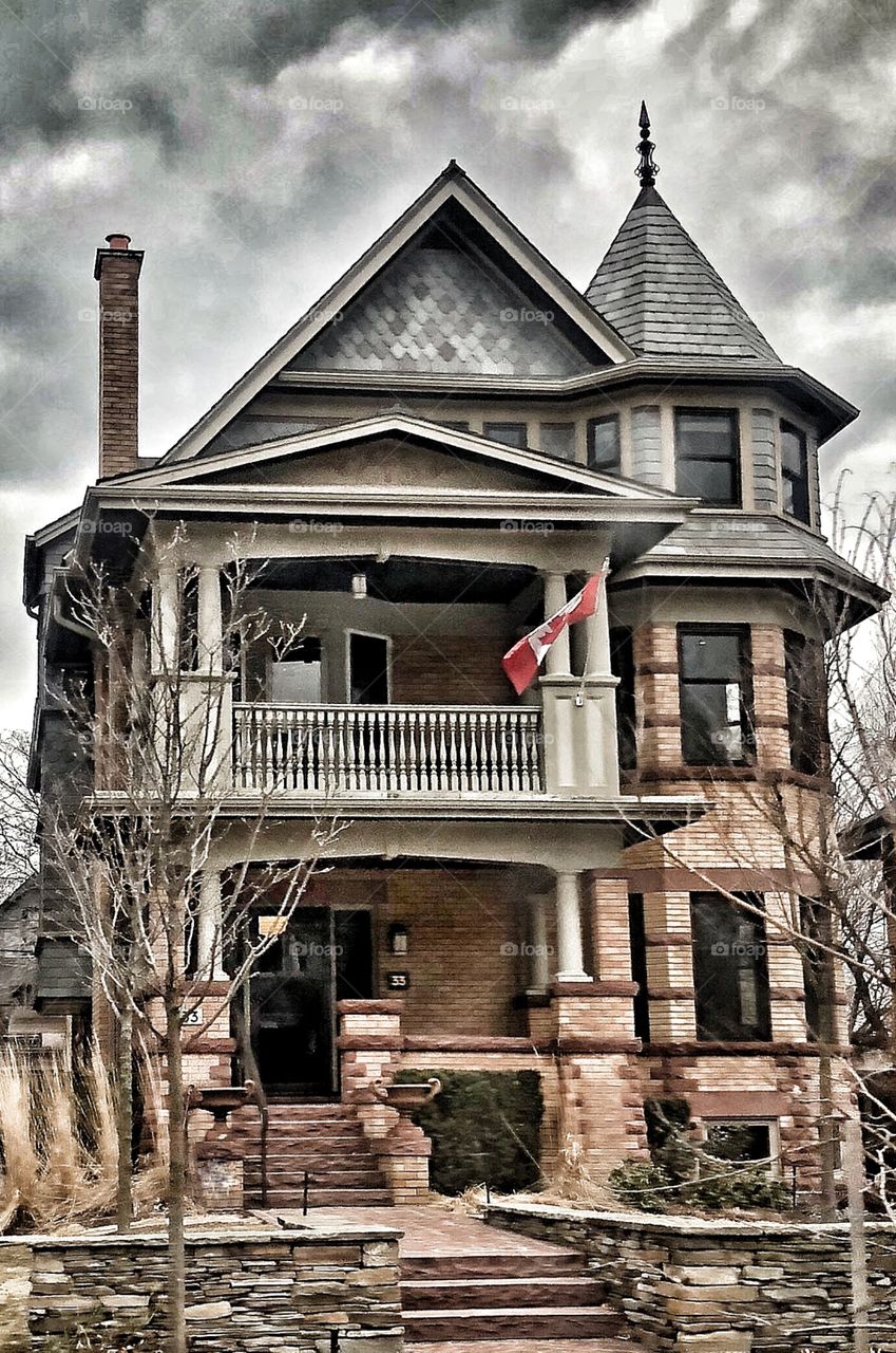 Old home in Toronto, Canada. The mysterious feeling you get imagining the lives that have passed through here. 