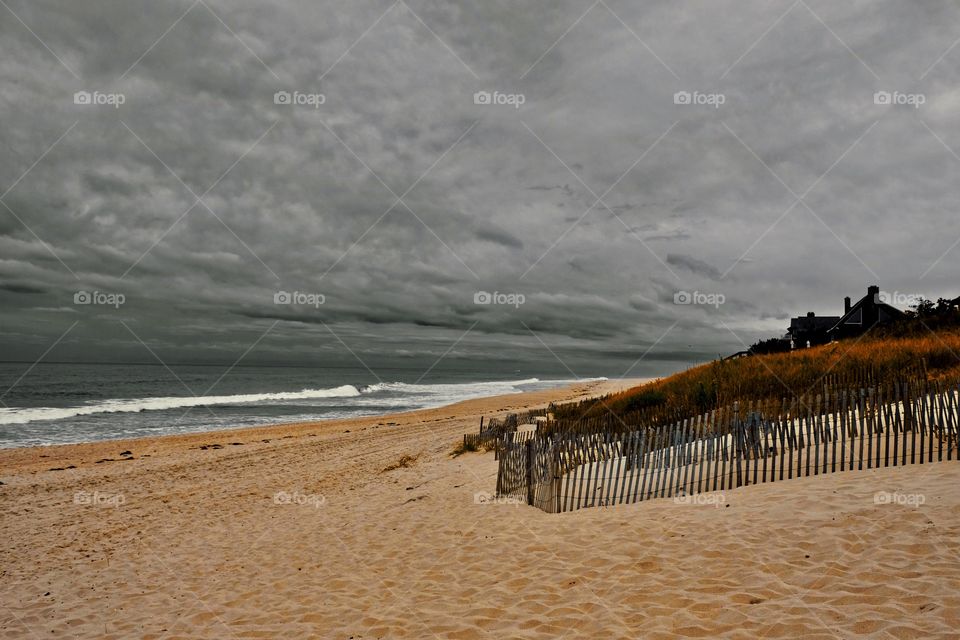 Landscape Photography, East Hamptons Landscape, East Hamptons Beach Scene, East Hamptons, Oceanside View, Gray Days At The Beach 