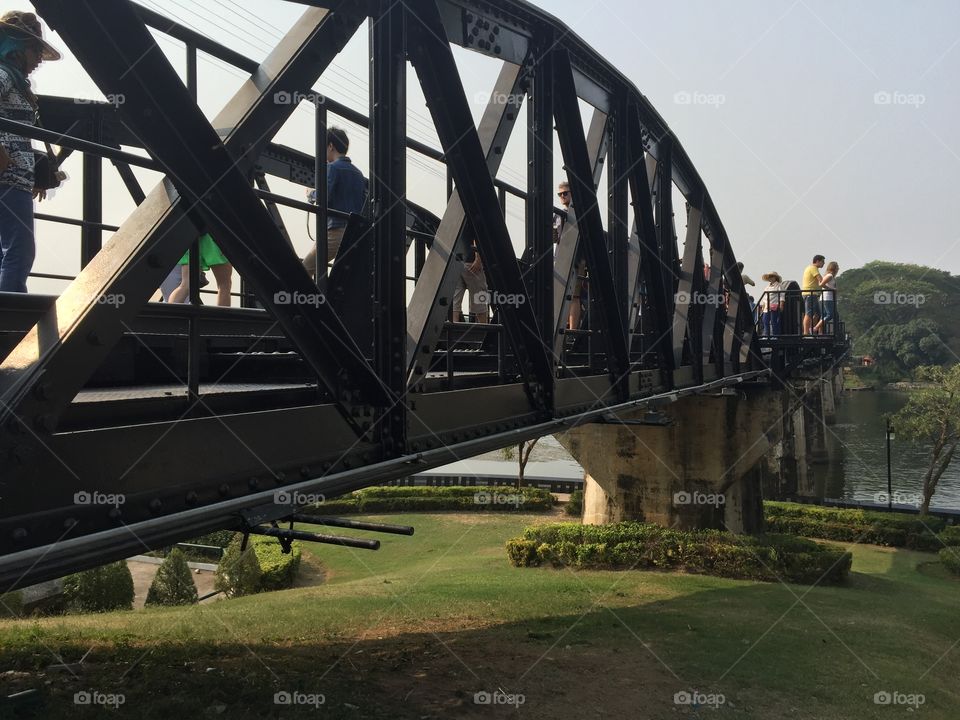 The railway bridge over the river Kwai
