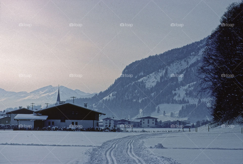 Cross country skiing, Kirchdorf, Austria