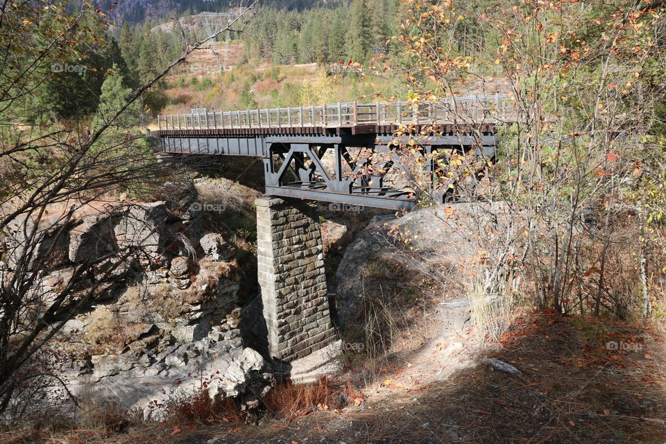 Kettle valley railway bridge over Kettle river