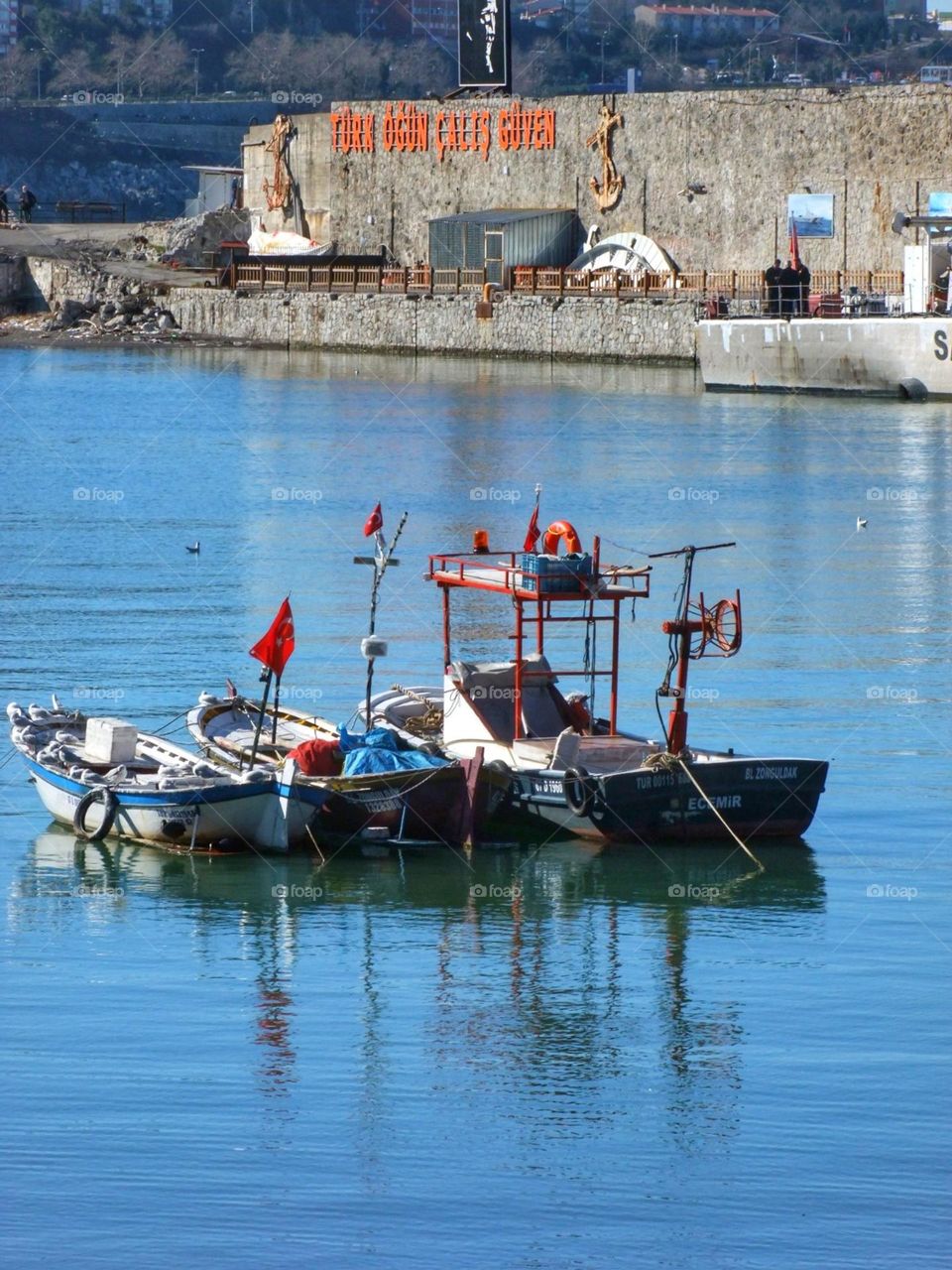 Lovely boat and sea photo