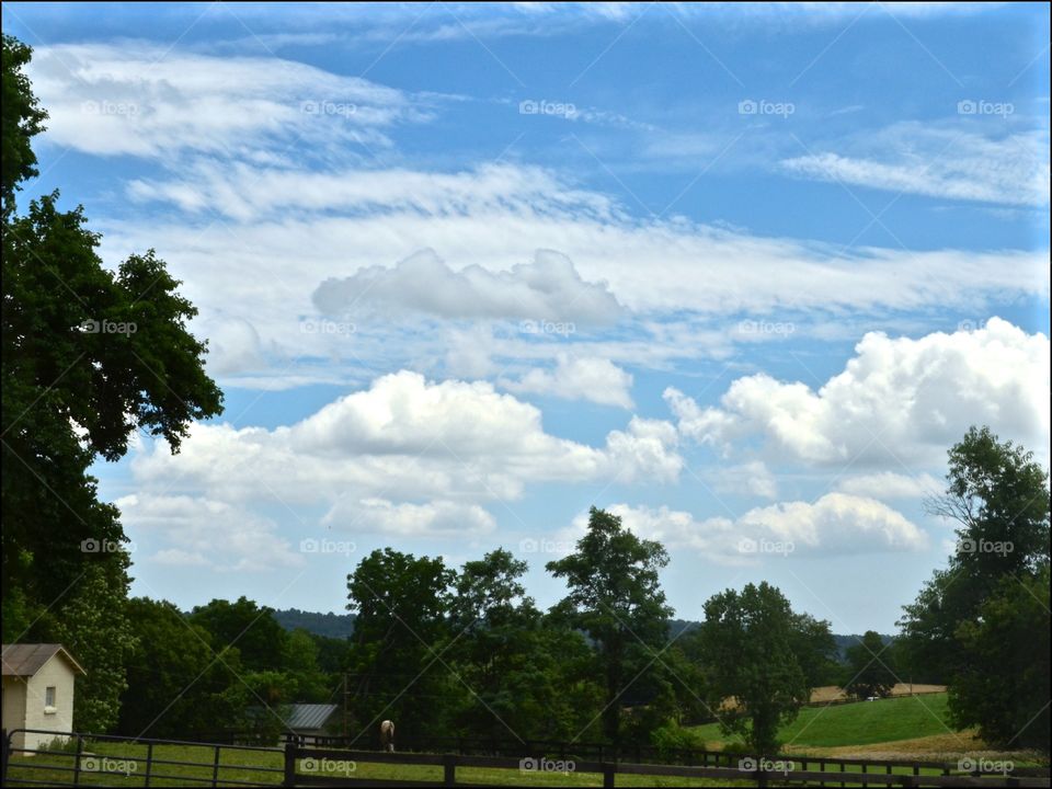 Clouds over Leesburg, VA.