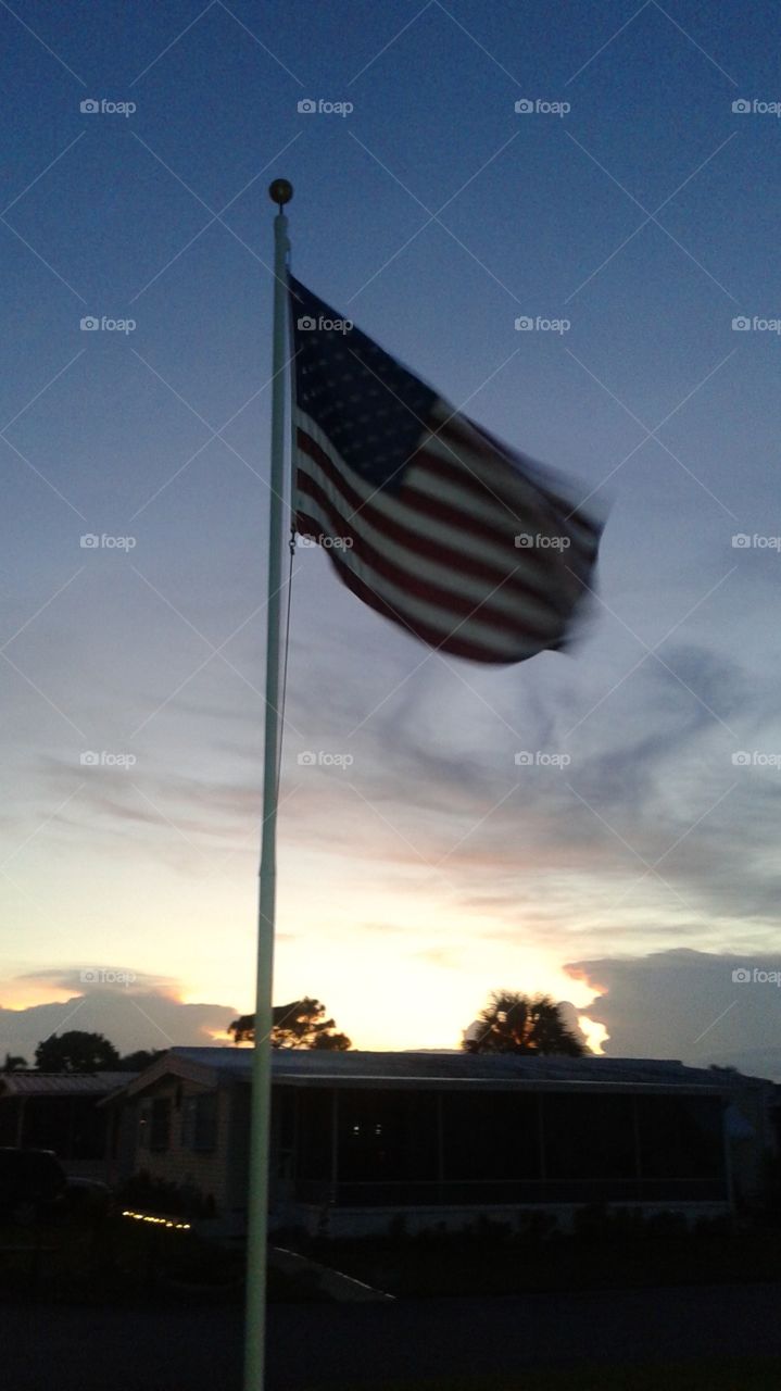Flag, No Person, Sky, Travel, Wind