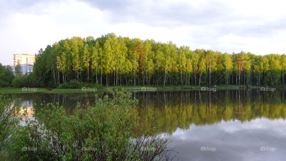 summer evening in the Urals