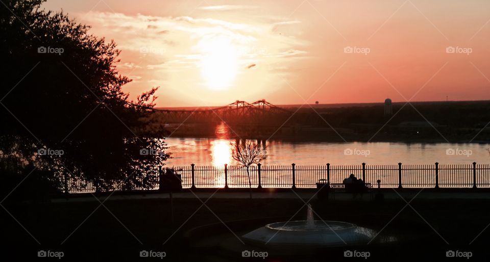 River sunset.