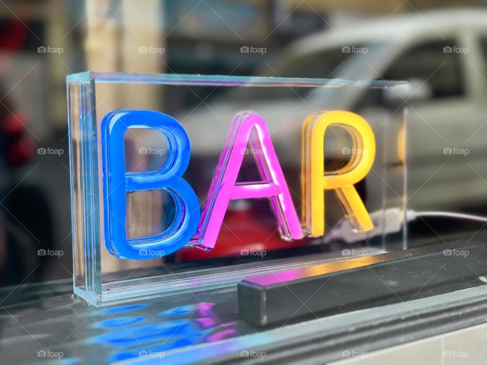 Bright colorful word