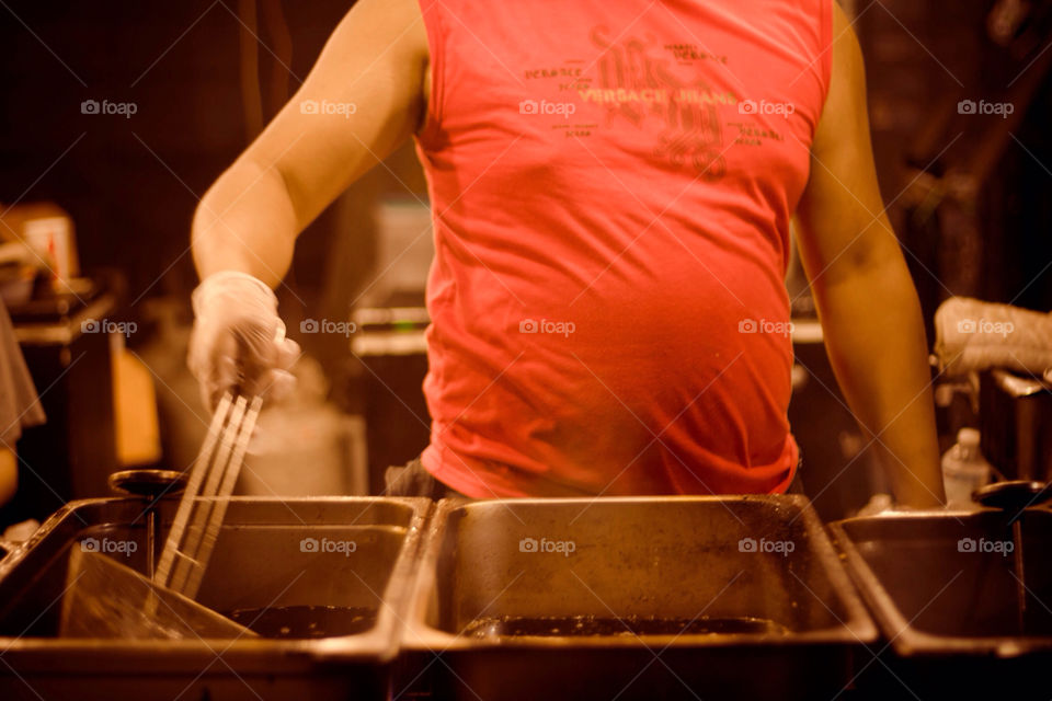 cook belly fry . by amal1980