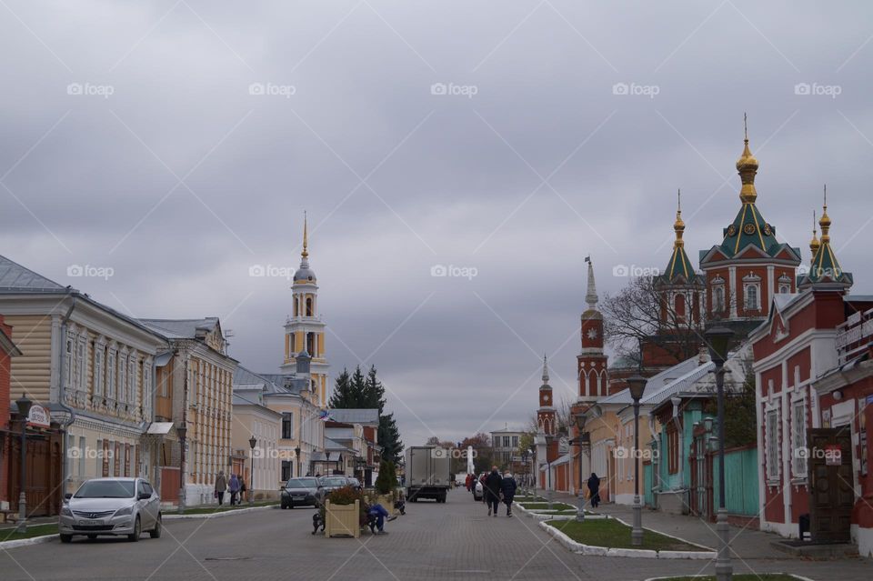 Kolomna. Walk along the streets of the Kolomna Kremlin