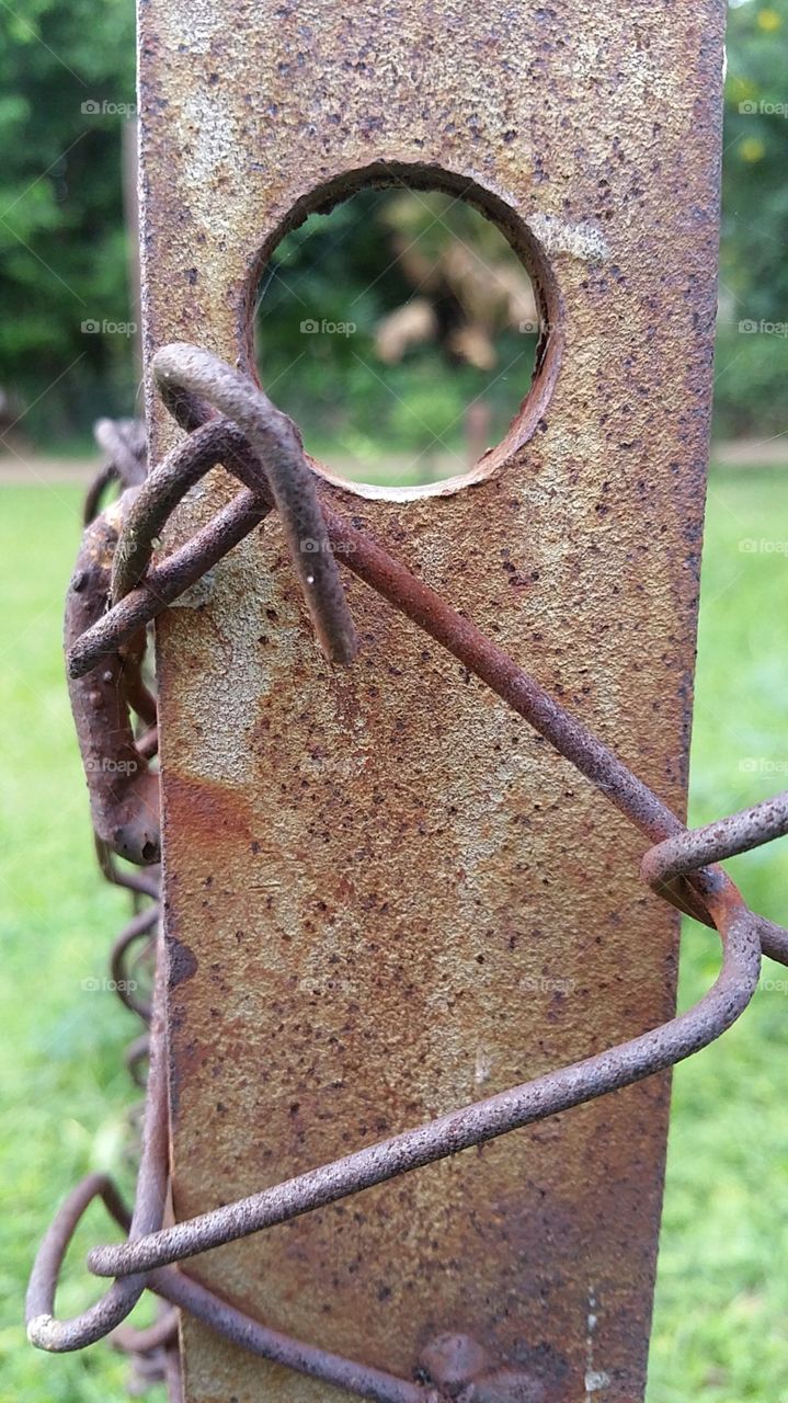 iron  rusty  plate