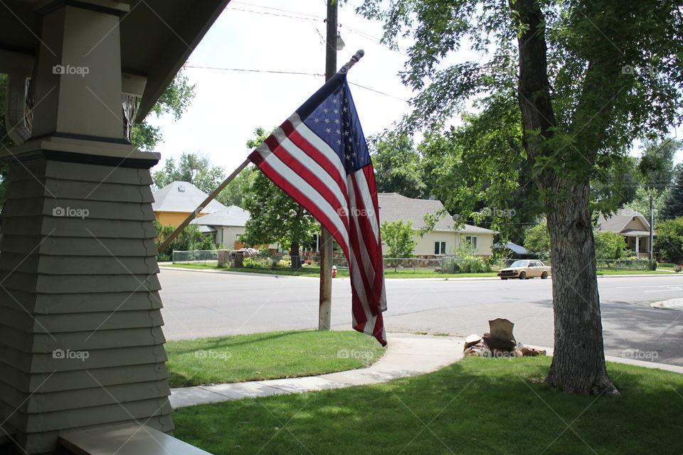 Front porch flag