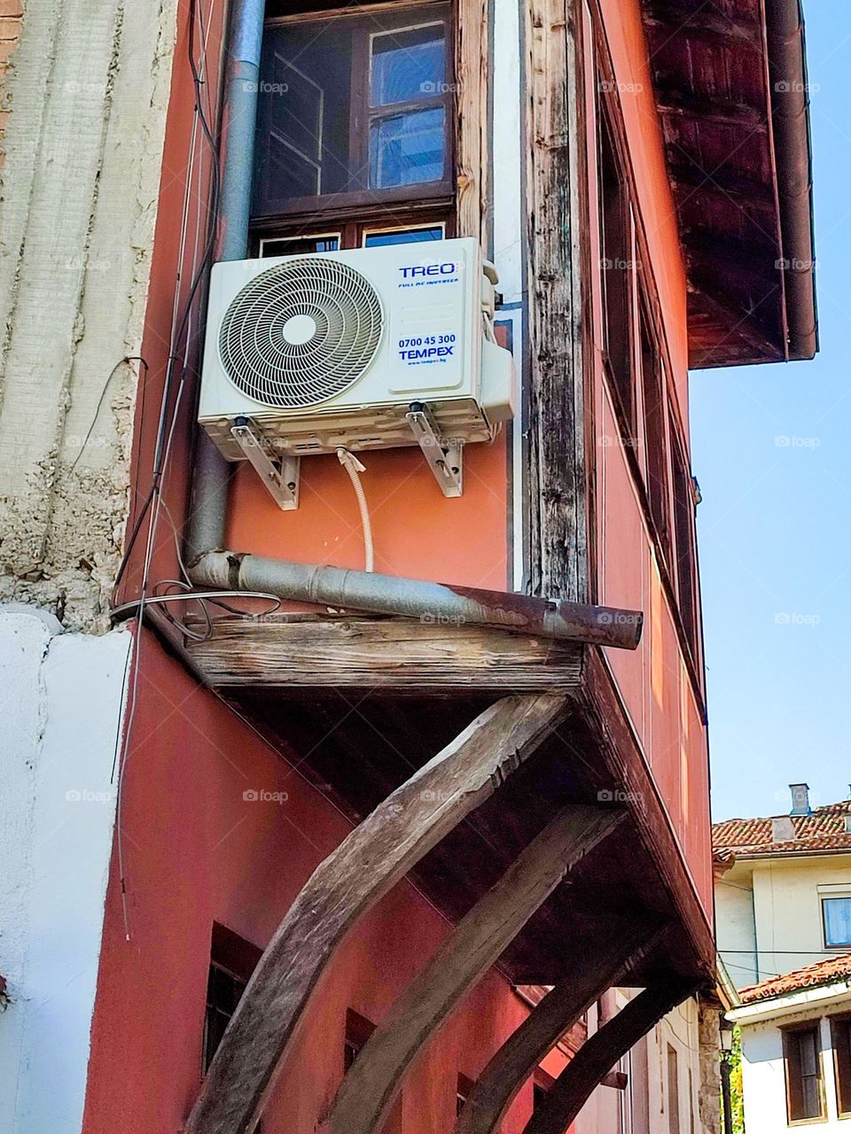 Air Conditioning of Revival House, Old Town Plovdiv, Bulgaria