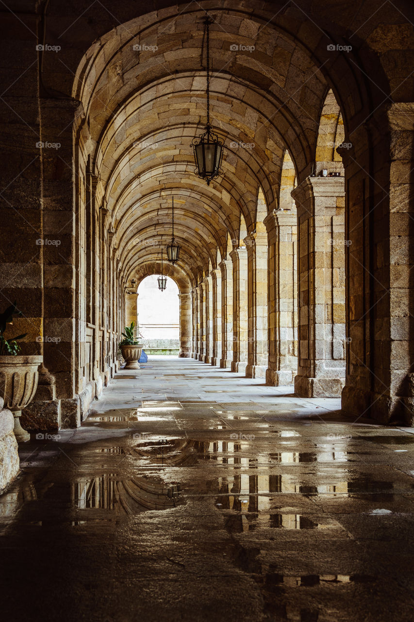 Arcade at Pazo de Raxoi,