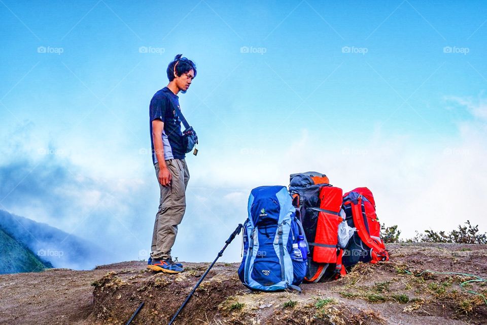 My first trekking in Indonesia a couple year ago