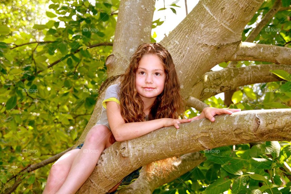 My little model in the trees