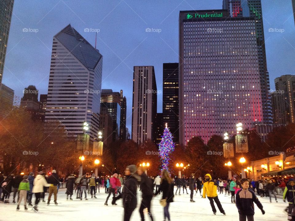 Iceskating in Millenium Park