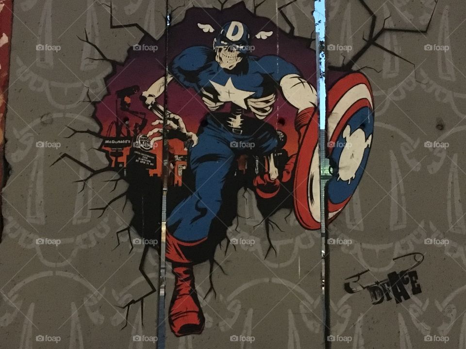 Super Hero Street Art